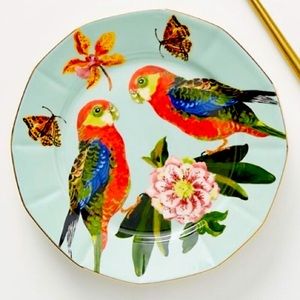 ANTHROPOLOGIE Nathalie Lete PARROT Plate NWT